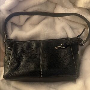 Fossil Black Soft Leather Shoulder Bag